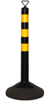 Столбик передвижной упругий СПУ-750.000-1 СБ (черный)