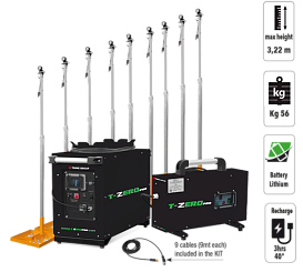 Мачта освещения TRIME X-Rail kit аккумуляторная, комплект