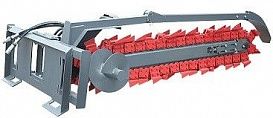 Экскаватор траншейный усиленный для тяжелых грунтов на экскаватор-погрузчик, глубина копания 1500 мм, ширина 2