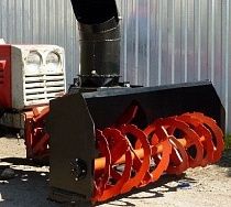 Снегоочиститель фрезерно-роторный для трактора МТЗ, с гидравлическим приводом, ширина захвата 2400 мм, диаметр